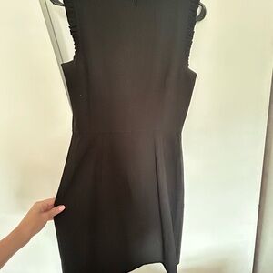 J. Crew Black Sheath Mini Dress Crew Neck Sleeveless